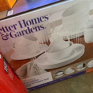 Dinnerware set. Brand new. Never opened.